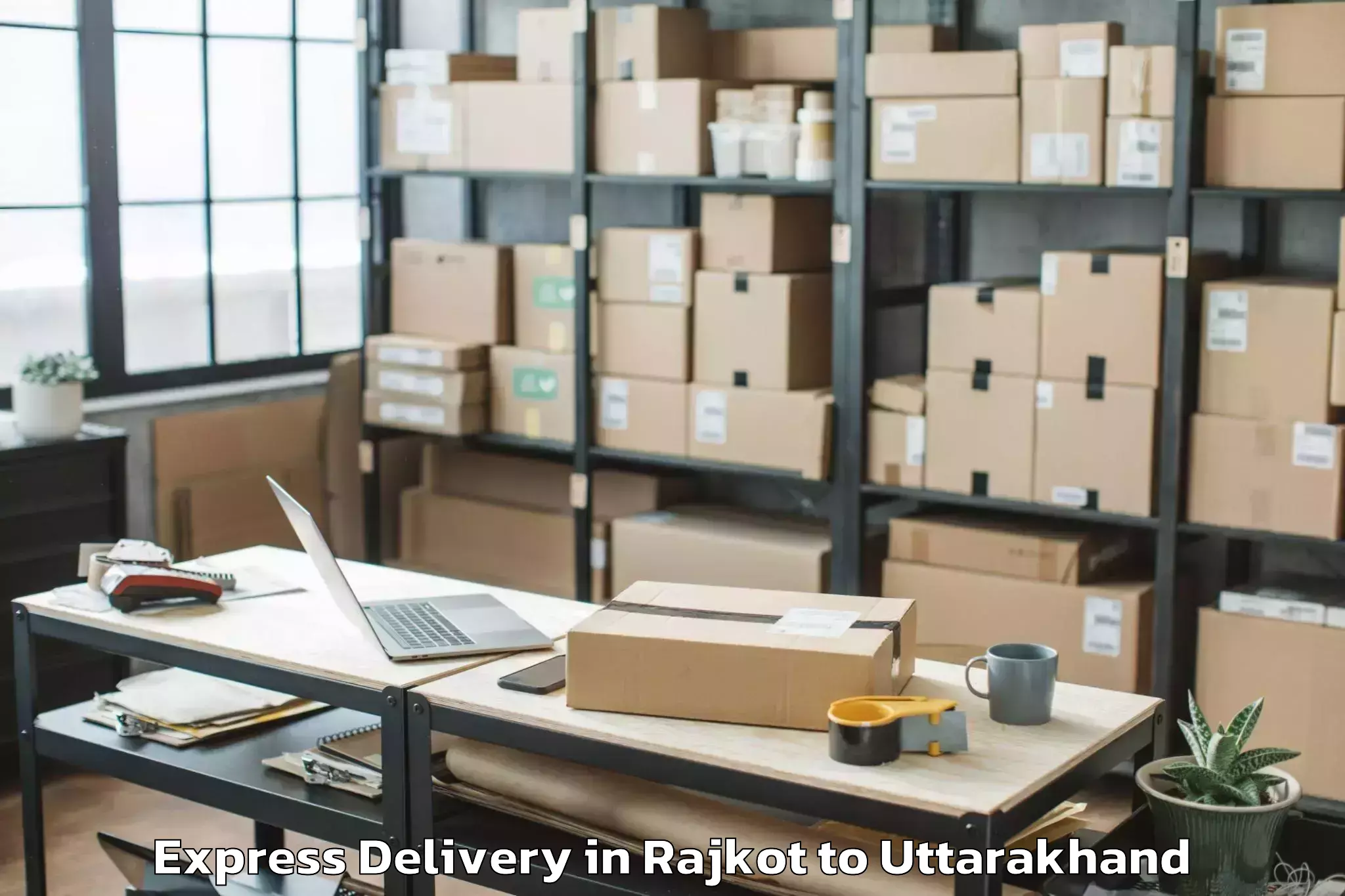 Discover Rajkot to Bhatwari Express Delivery